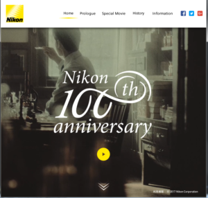 nikon100周年記念サイトトップ